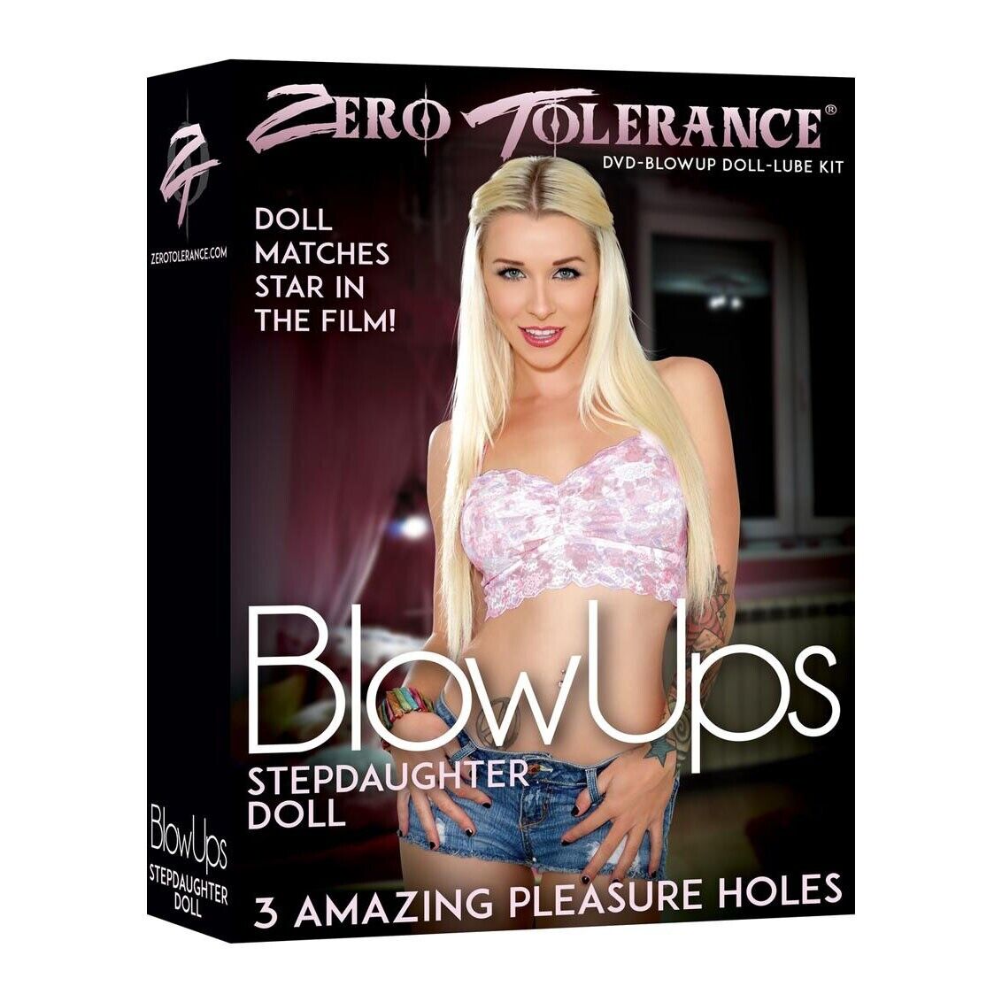 Zero Tolerance Blow Ups Stepdaughter Inflatable Sex Love Doll With Dvd Lube Kit