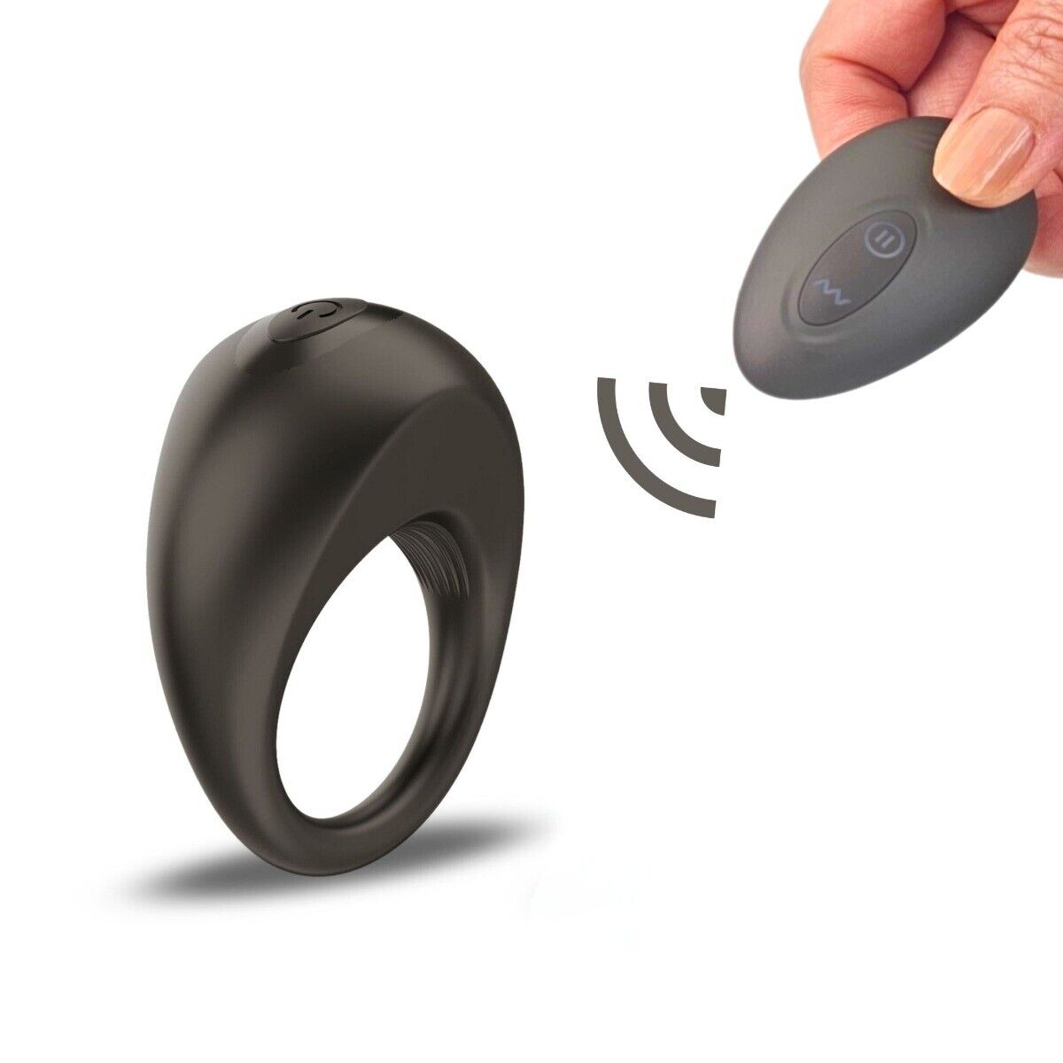 Wireless Remote Control Vibrating Silicone Penis Enhancer Cock Ring