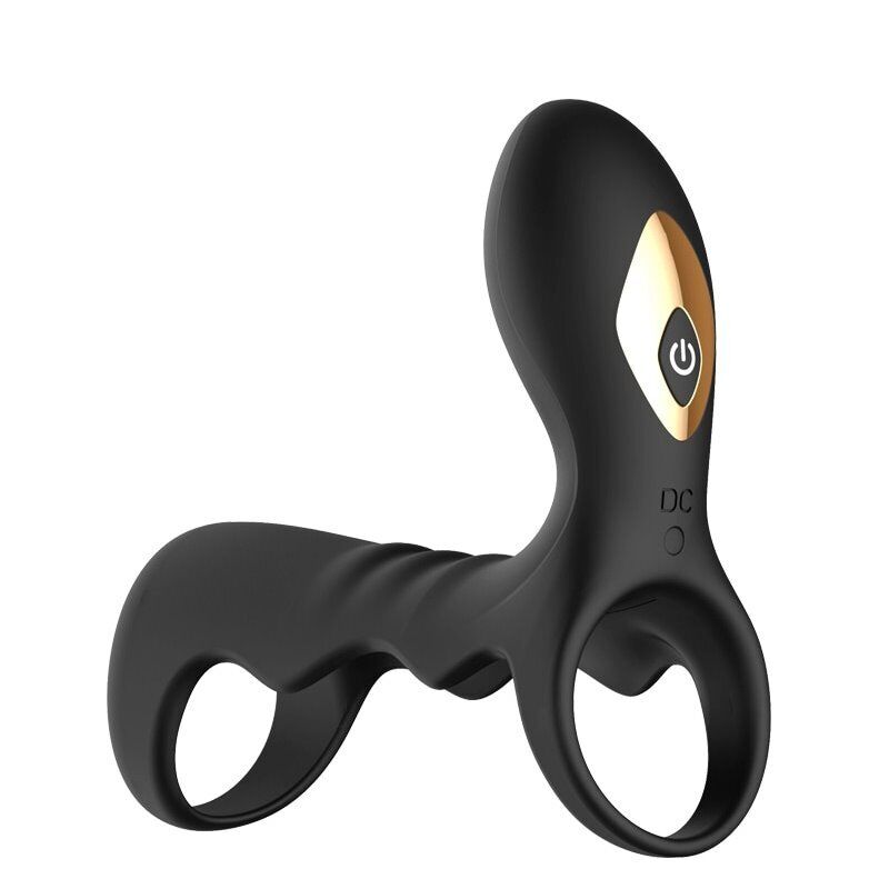 Wireless Remote Control Vibrating Penis Sleeve Cock Ring Cage Enhancer