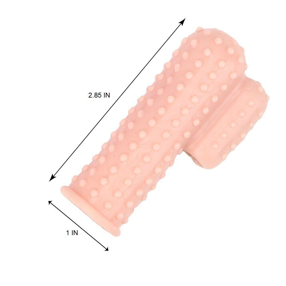 Finger Sleeve Massager Clit Anal G-spot Vibrator Foreplay Sex-toys for Couples