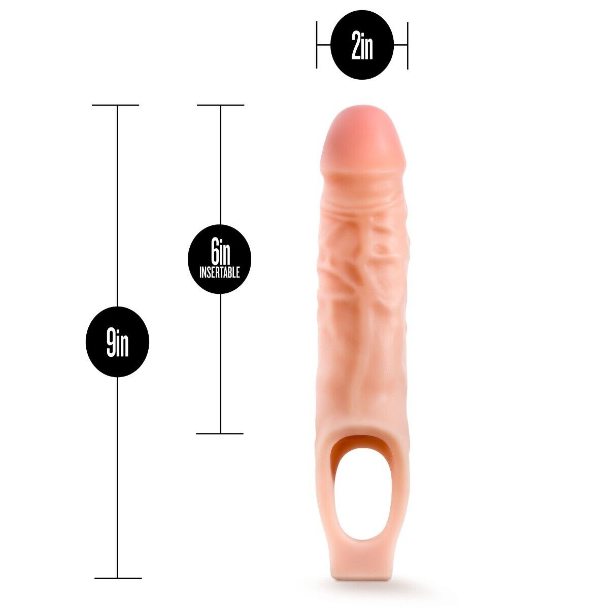 10 Inch Cock Sheath Male Penis Extension Extender Girth Enhancer Enlarger