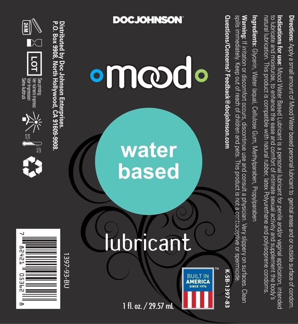 Doc Johnson Mood Lube 5 Pack Sampler Silicone Water Based Warming Lubricant