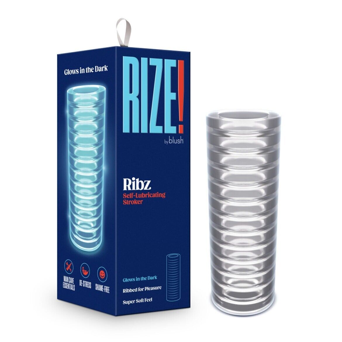 Rize Glow in the Dark Self-Lubricating Stroker Male Masturbator Sleeve Sex Toy