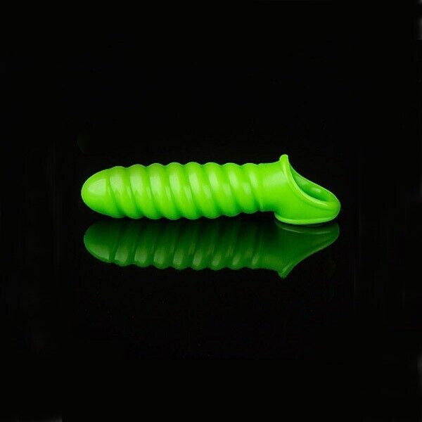 Ouch Glow in the Dark Swirl Stretchy Penis Sleeve Extension Enhancer Enlarger