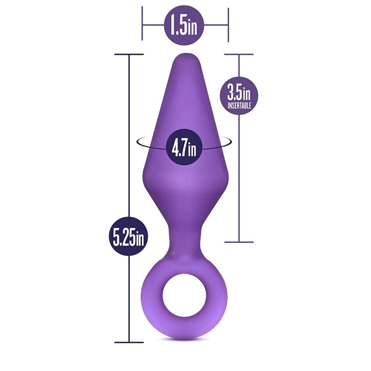 Silicone Anal Rimmer Butt Plug with Pull Ring Anal Sex Toys for Men Women Couple