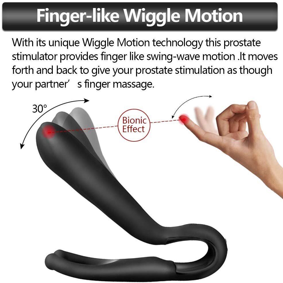 Wireless Remote Control Come Hither Vibrating Prostate Massager Anal Vibe Plug