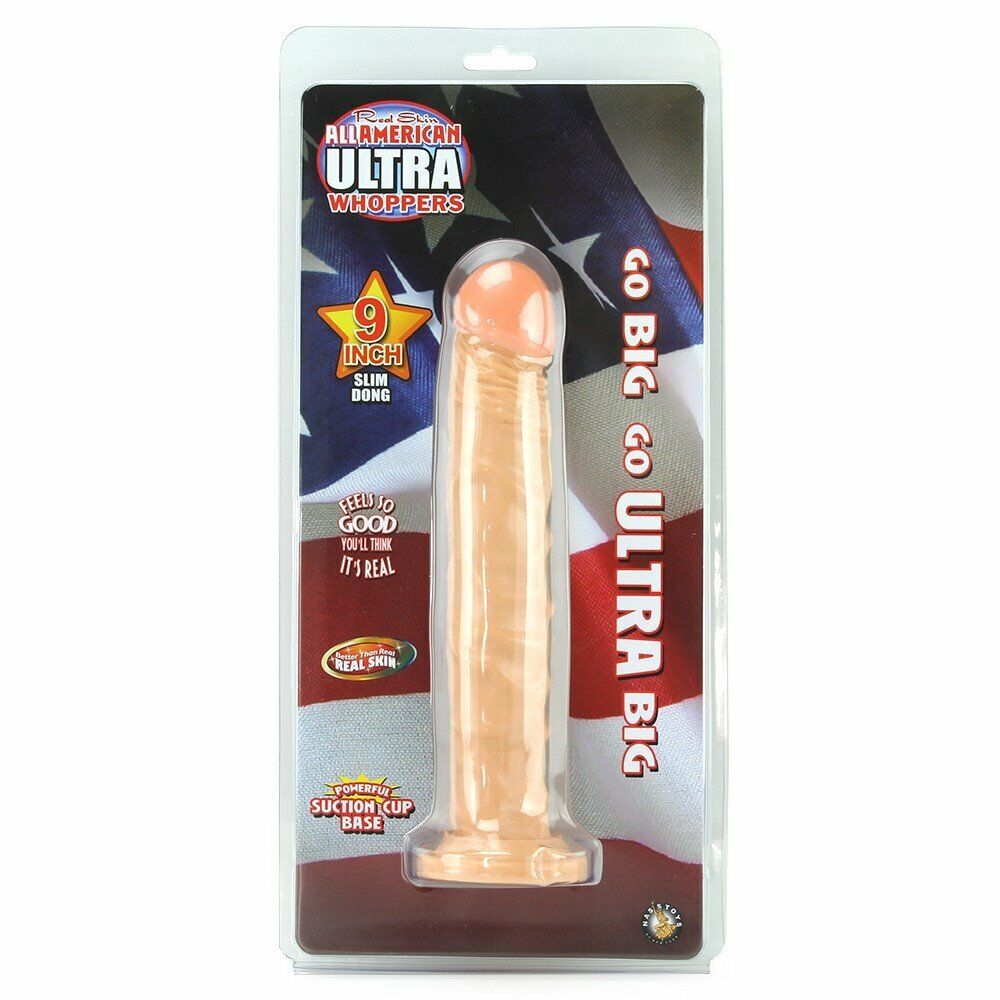 All American Ultra Whoppers 9" Slim Realistic Extra Long XL Dildo Dildoe Dong