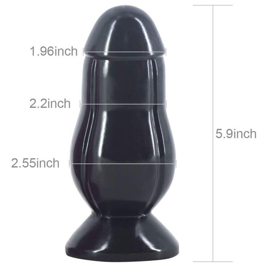 Soft Squeezable XL Extra Large Anal Butt Plug Dildo With Suction Cup