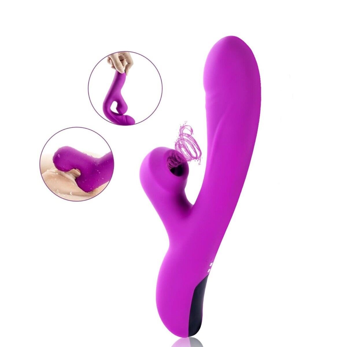 Rechargeable Clitoral Sucking Rabbit Vibrator Sex-toys for Women Couples