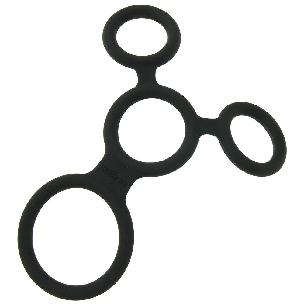 Silicone Full Erection Ball Spreader Penis Cock Ring Male Enhancer