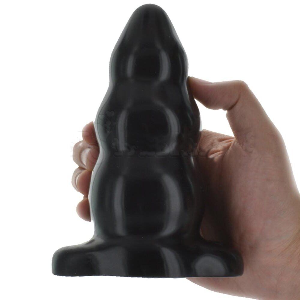 Triple Ripple Large Anal Butt Plug Dildo