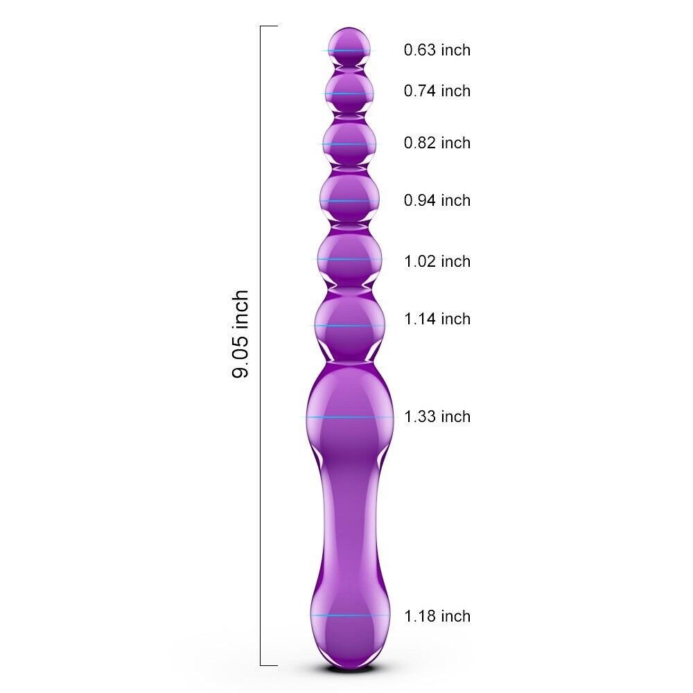 Bendable Flexible Double Ended Anal Dildo Butt Plug Beads Beginner Anal Trainer