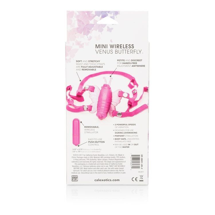 Micro Wireless Venus Butterfly Strap-on Clit Vibe Vibrator Handsfree Sex Toy