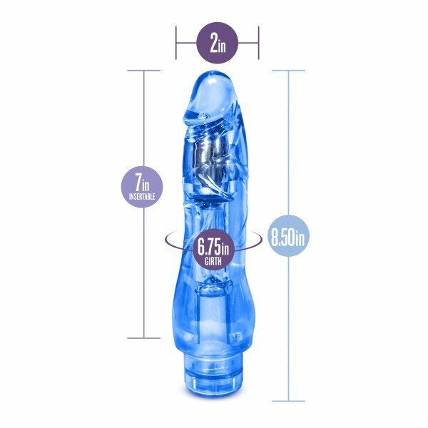 Waterproof Thick Jelly Realistic Vibrating Dildo Cock Vibe G-spot Anal Vibrator