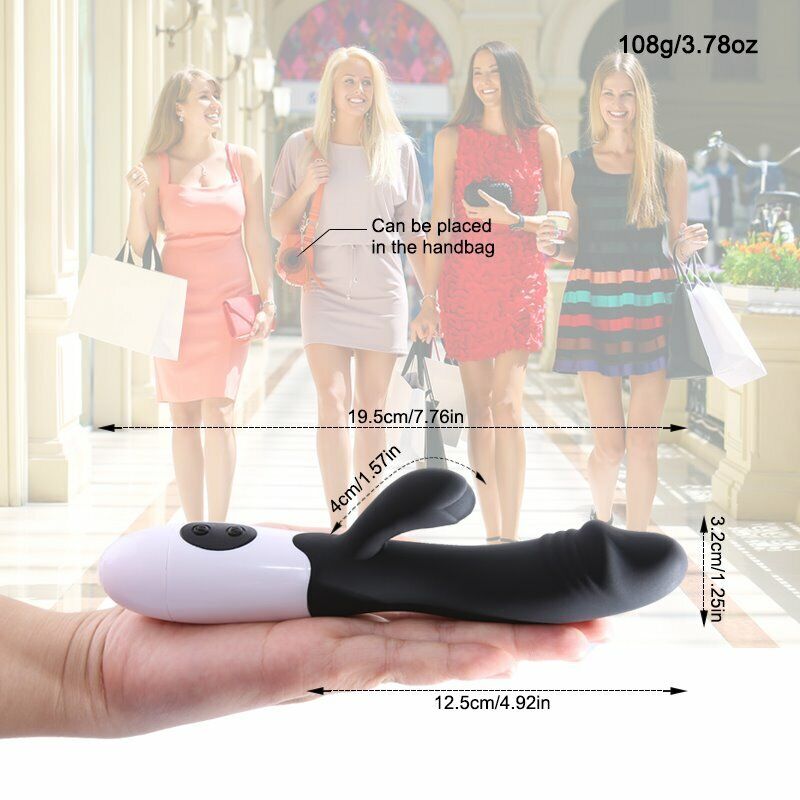 Rechargeable Realistic G-spot Clit Rabbit Vibrator Dildo Sex-toys for Women