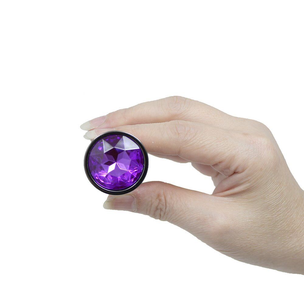 Purple Gem Anal Butt Plug Anal Play Sex-toys for Men Women Couples