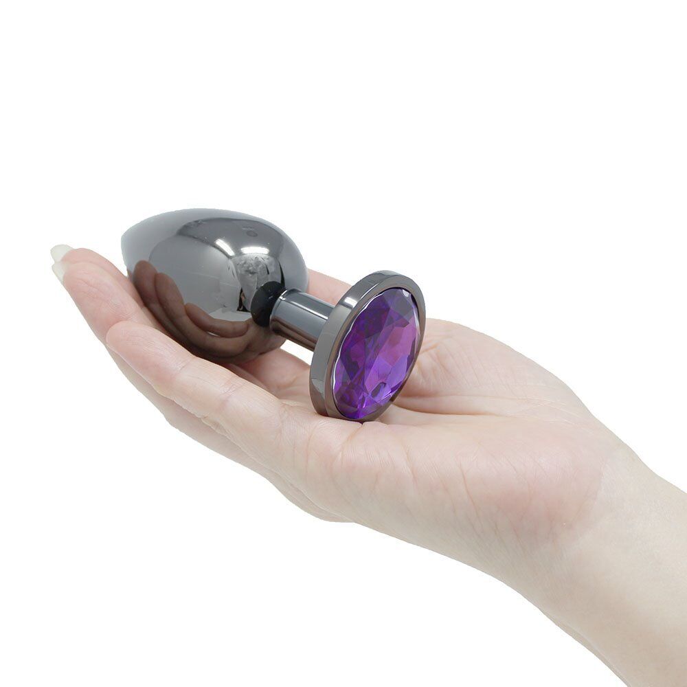 Purple Gem Anal Butt Plug Anal Play Sex-toys for Men Women Couples