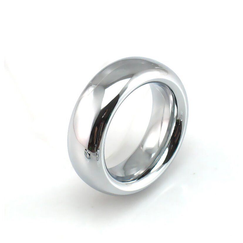 1.55" Heavy Duty Stainless Steel Metal Silver Cock Ring Penis Enhancer Band