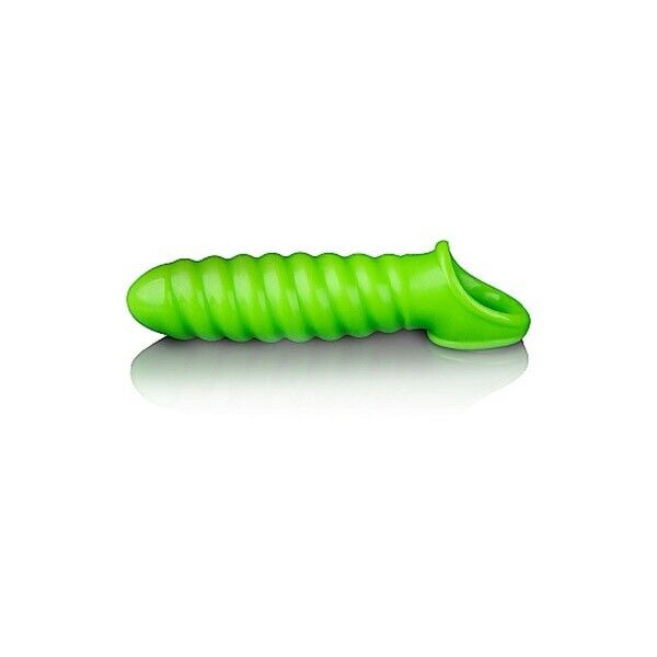 Ouch Glow in the Dark Swirl Stretchy Penis Sleeve Extension Enhancer Enlarger