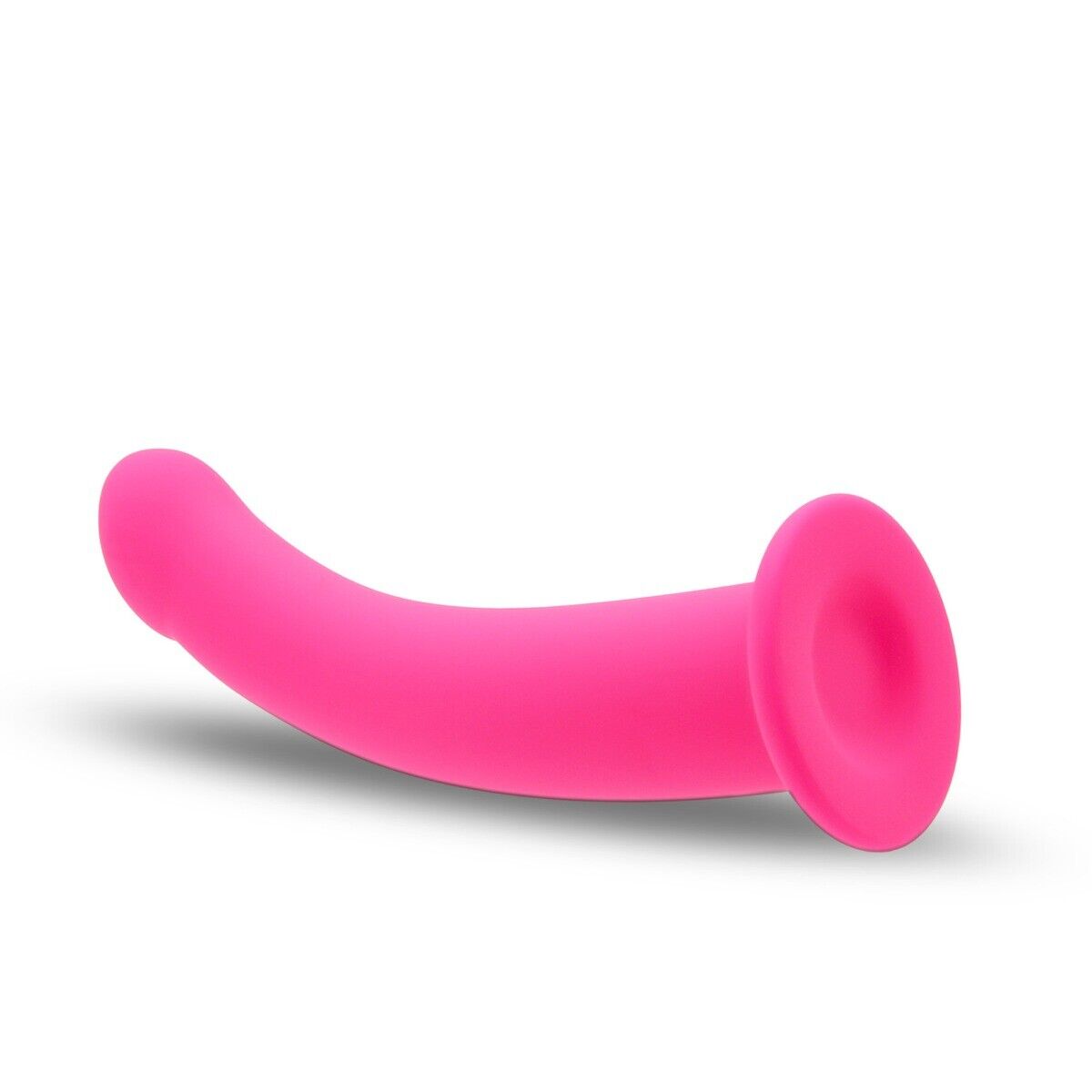Pink Silicone Anal G-spot Dildo Dong Plug Probe Suction Cup Harness Compatible