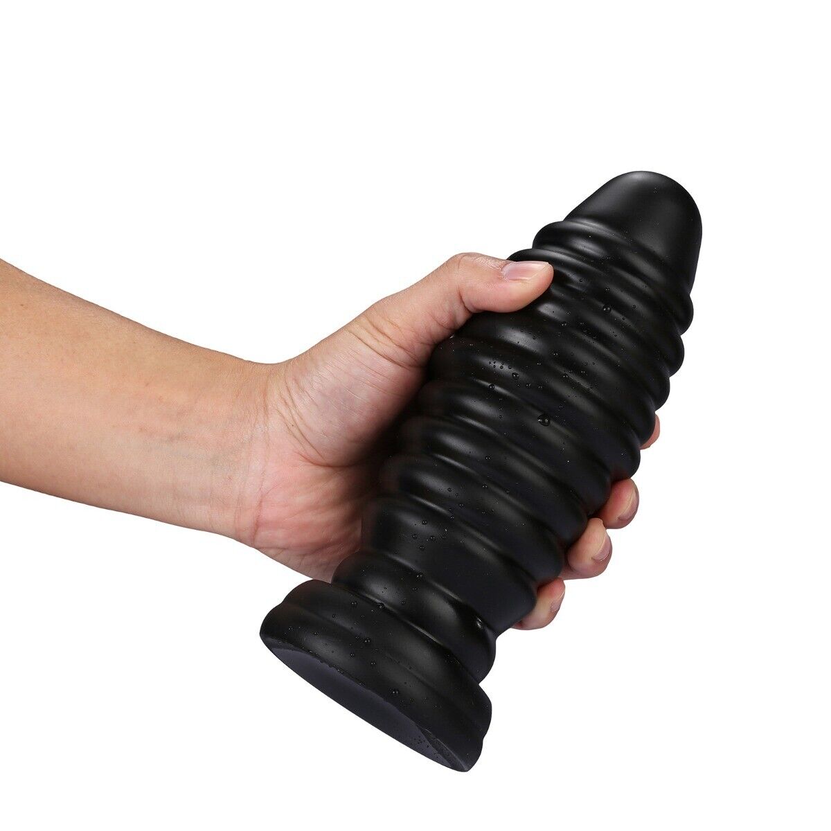 8" Huge Extra Large XXL Anal Plug Dildo Ribbed Butt Stretcher Anal Play Sex Toy