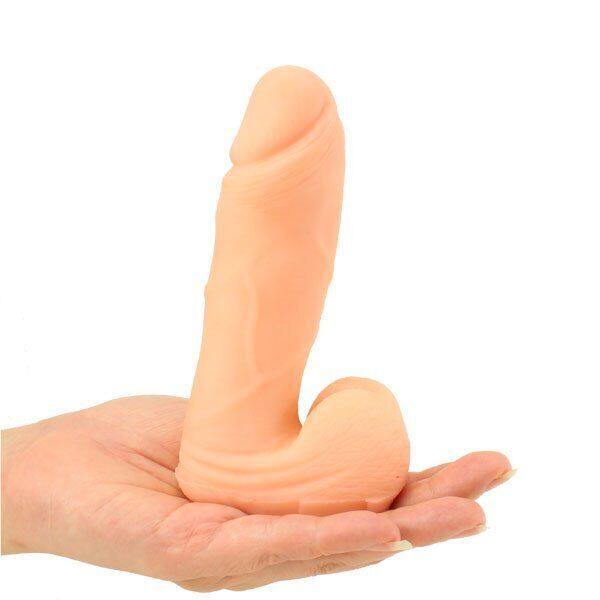 5" Realistic Soft Flexible Bendable Cock with Balls Dildo Sex-toys for Women