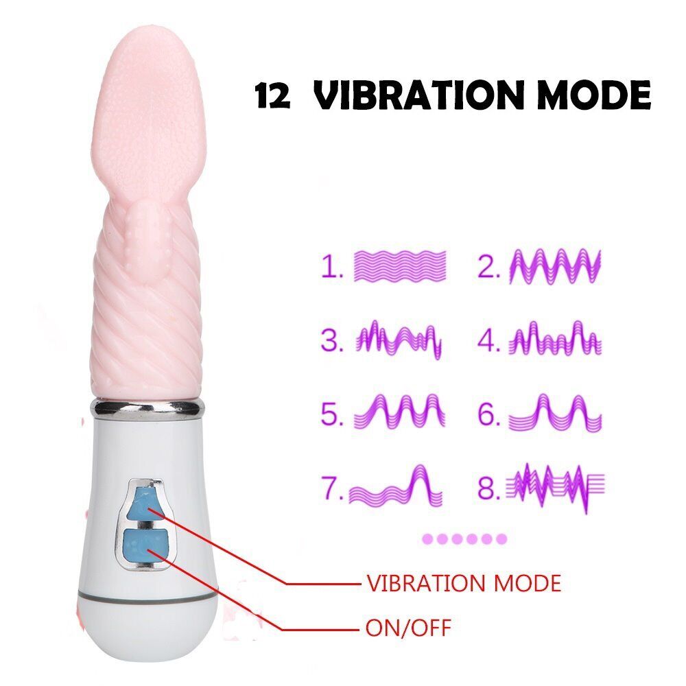 Rechargeable Flicking Tongue Orgasm Vibrator Oral Sex Toys for Women Couples