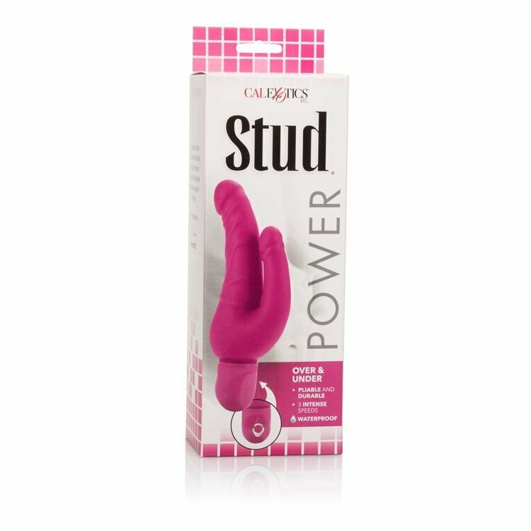 Waterproof Vaginal G-spot Anal DP Double Penetration Vibe Vibrator Dildo Dong