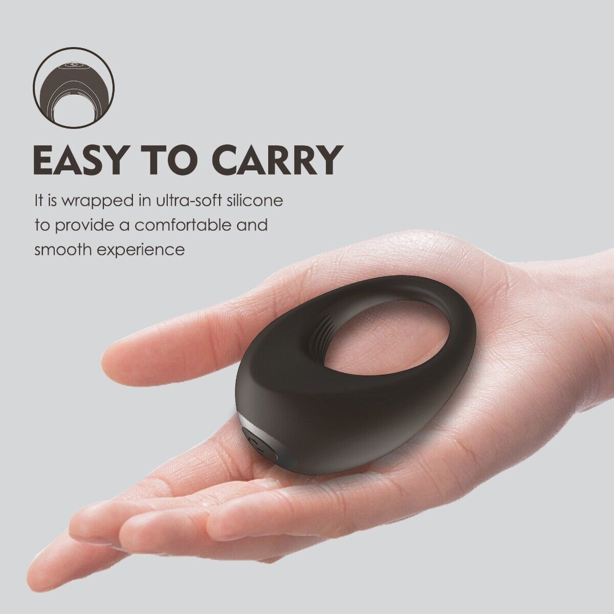 Wireless Remote Control Vibrating Silicone Penis Enhancer Cock Ring