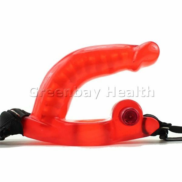 Vaginal Anal Double Penetrator Penetration Vibrating Strap-on Cockring Anal Dong