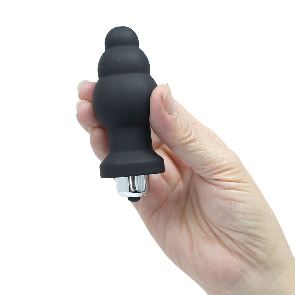 Silicone Vibrating Anal Butt Plug Vibrator Anal Sex Toys for Women Men Couples