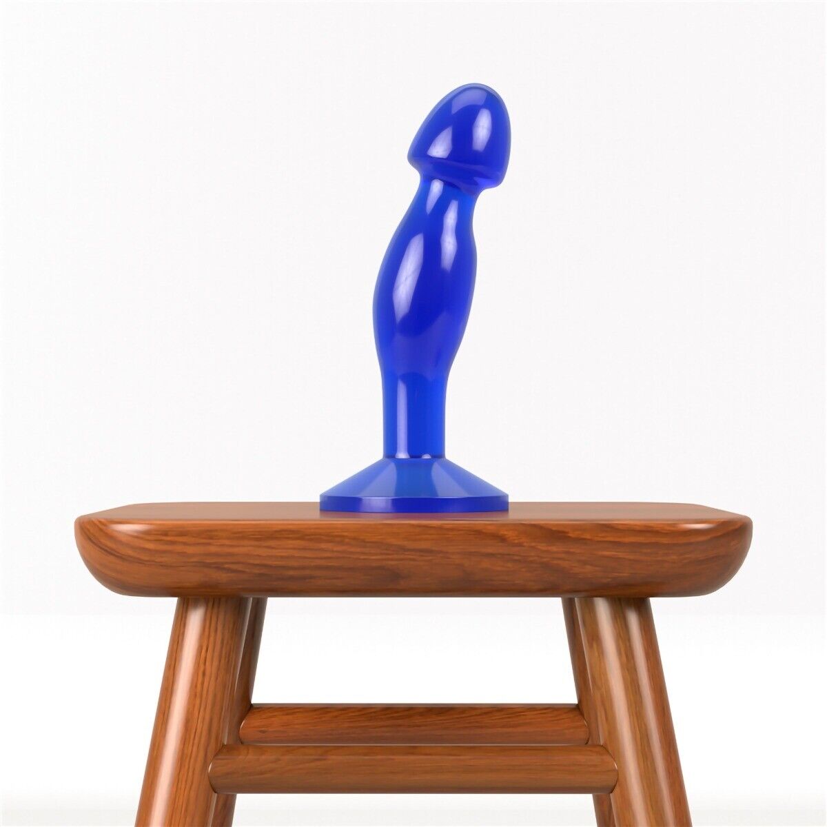 Blue Jelly P-spot Male Prostate Massager Anal Probe Butt Plug Probe