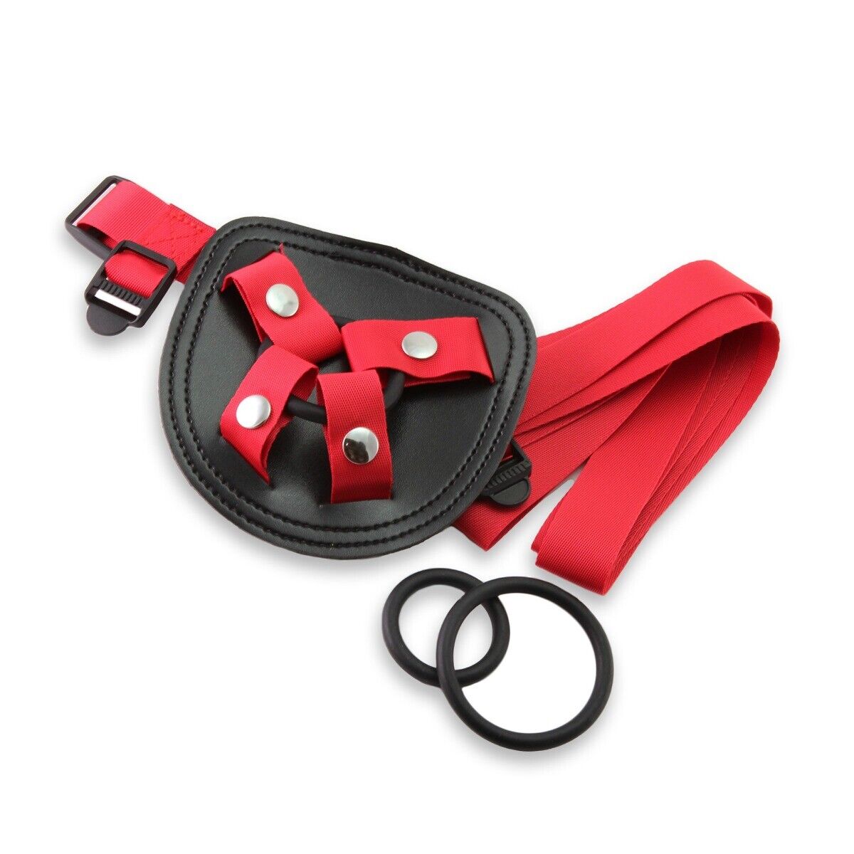 Red Strap-on Harness Kit G-Spot Anal P-spot Pegging Dildo Dong Prostate Massager