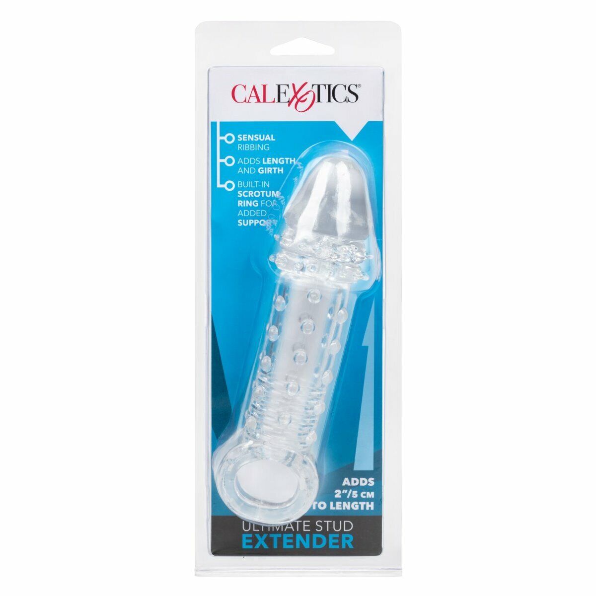 Add 2" Male Penis Cock Extension Sleeve Extender Length Girth Enhancer Enlarger