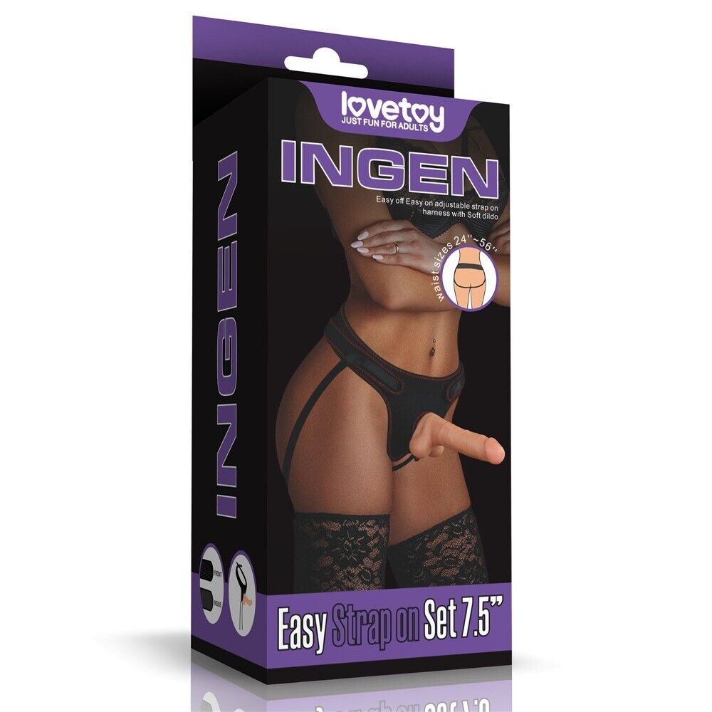 Fully Adjustable Beginner Strap-on Harness Set with Realistic Dildo Dong