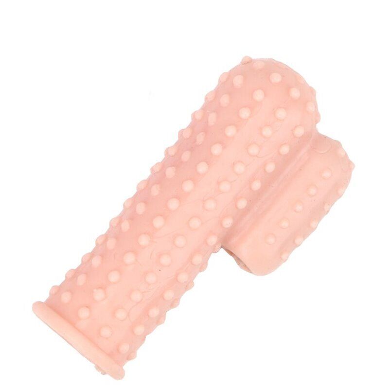 2x Finger Sleeve Massager Clit Anal G-spot Vibrator Foreplay Sex-toys for Couple