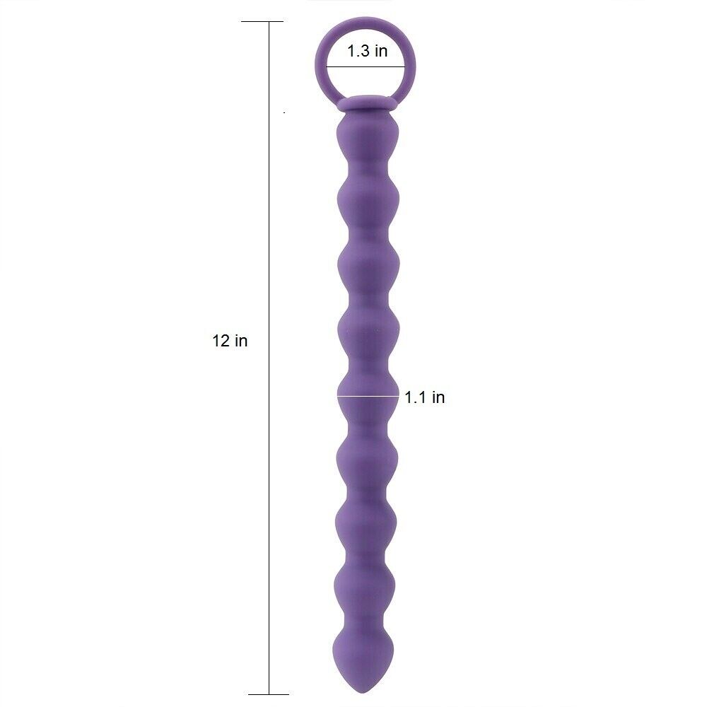 Silicone Bendable Flexible Large Anal Beads Butt Plug Anal Trainer Sex Toys