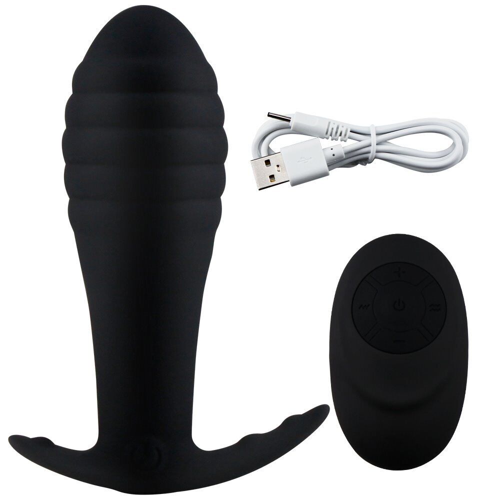 Rechargeable Wireless Remote Control Vibrating Wearable Anal Butt Plug Vibrator