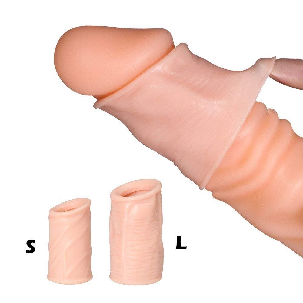 Foreskin Penis Cock Ring Prolong Delay Premature Ejaculation Erection Enhancer