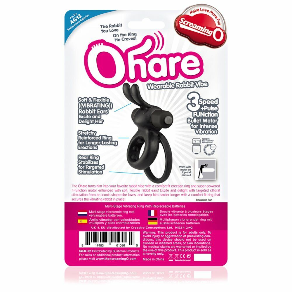 Screaming O Ohare Double Vibrating Penis Erection Enhancer Cock Ball Ring