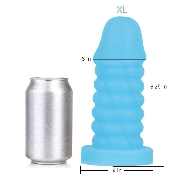 Huge Extra Large XL Realistic Liquid Silicone G-spot Anal Dildo Dong Butt Plug