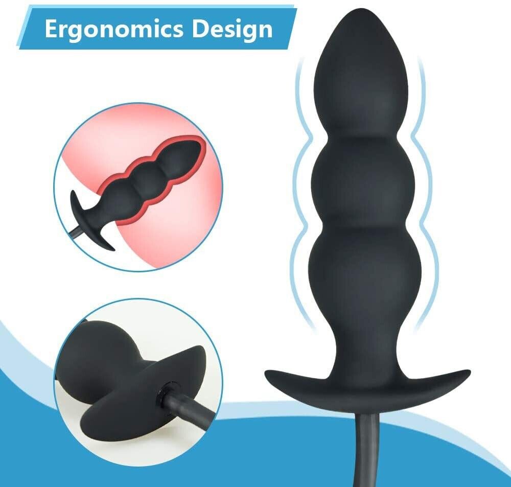 Inflatable Expandable Anal Balloon Butt Plug Anal Stretcher Stretching Sex Toys