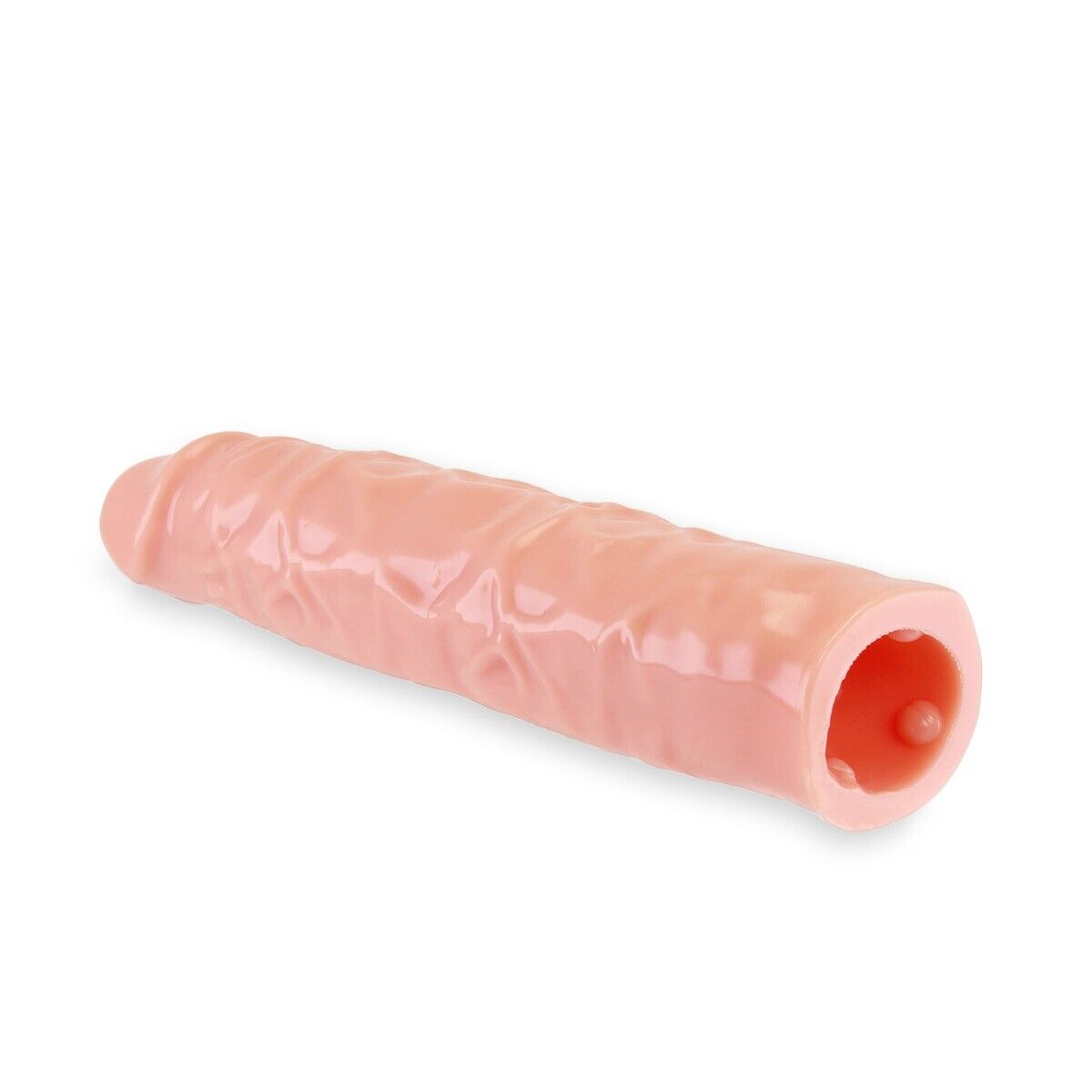 Add 3" Realistic Thick Male Penis Extender Extension Sleeve Girth Enlarger