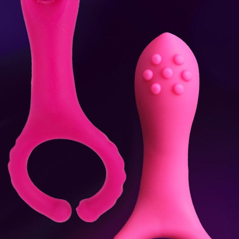 Wearable Vibrating Penis Clip Cock Ring G-spot Nipple Anal Vibe Couple Sex-toys