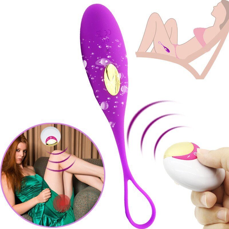 Wireless Silicone Remote Control Vibrator Egg Vaginal Kegel Exercise Ball