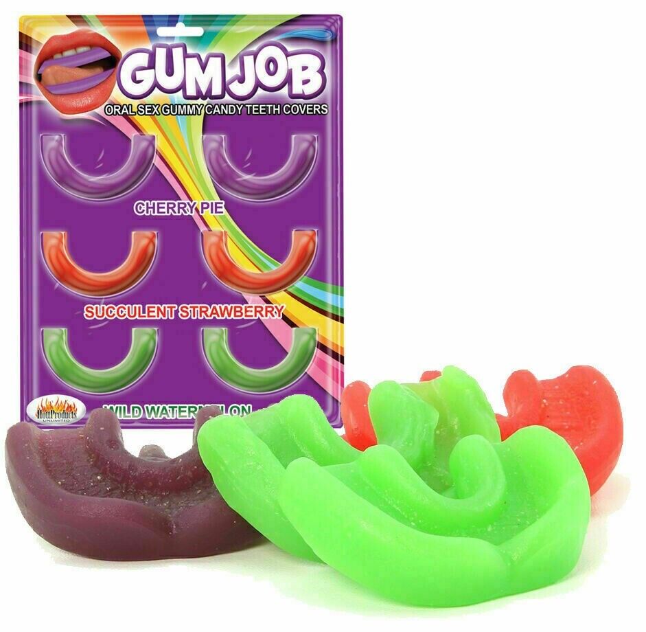 Gum Job Oral Sex Gummy Candy Teeth Covers Blow-job Enhancer for Couples - 6 PACK