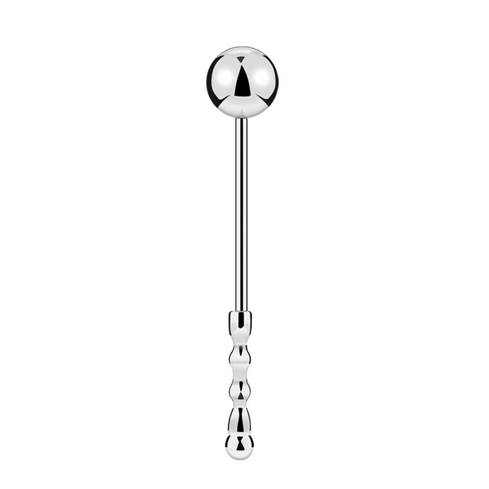 Stainless Steel Lollipop Vaginal Anal Beads Ball Probe G-spot Prostate Massager