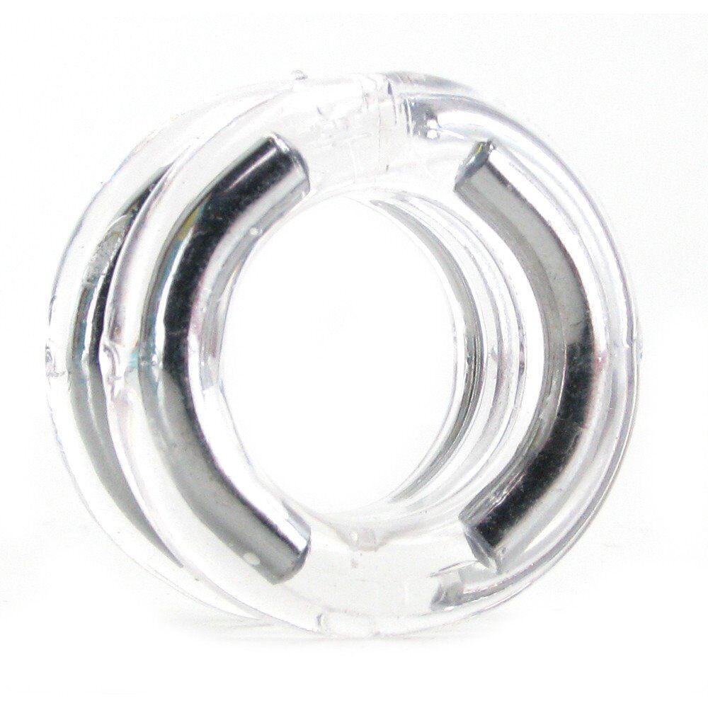 Support Plus Double Stack Penis Erection Enhancer Keeper Cock Ring Steel Support