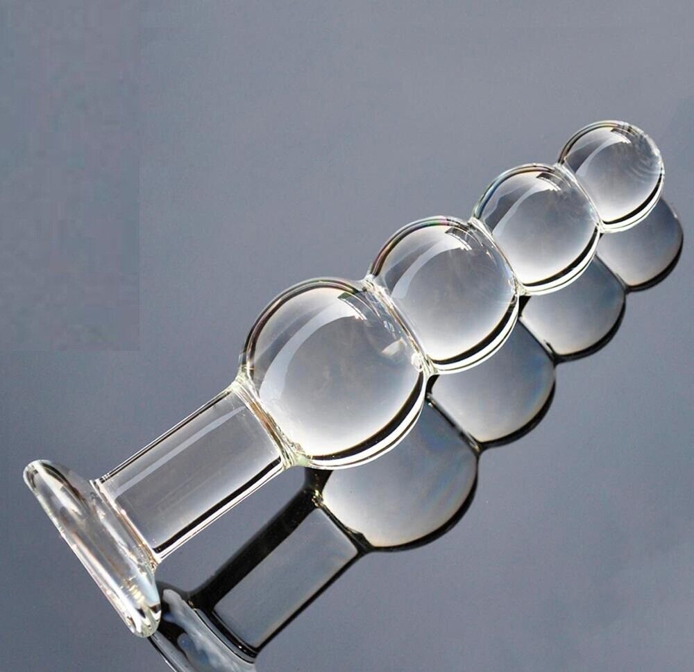 Beaded Glass Anal Butt Plug Dildo Beads Anal Sex Toys for Men Women Couples