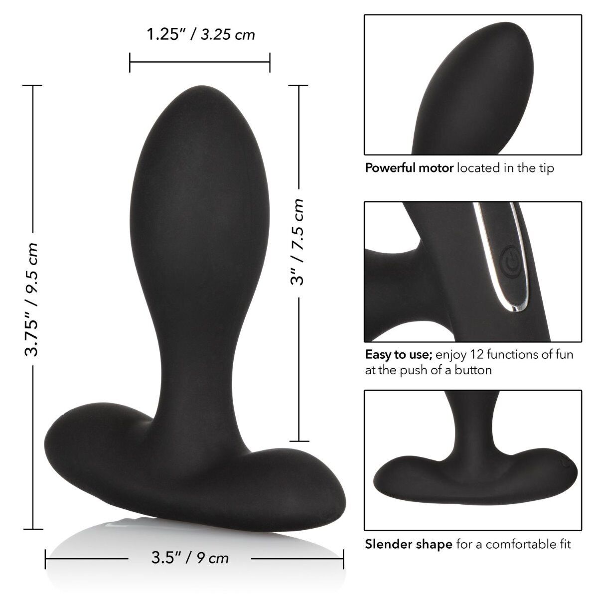 Vibrating P-spot Prostate Massager Anal Vibe Butt Plug Probe Stimulator